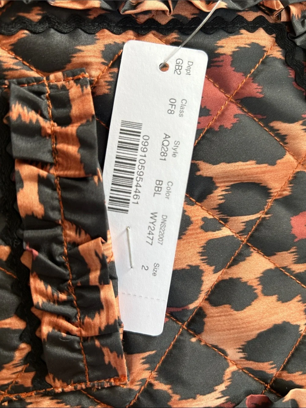 J.Crew Quilted Lady Jacket in Leopard Print NWT